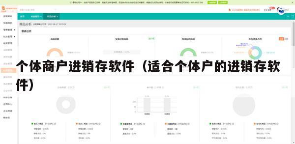 个体商户进销存软件（适合个体户的进销存软件）