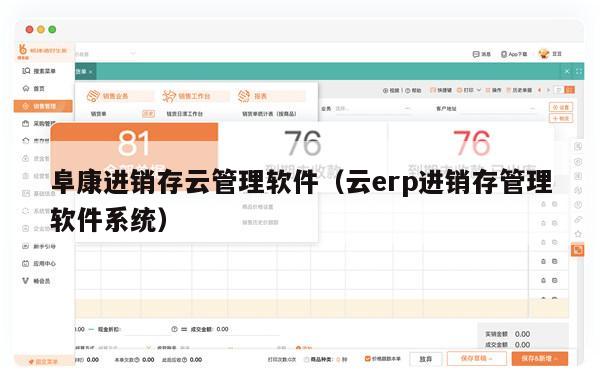 阜康进销存云管理软件（云erp进销存管理软件系统）