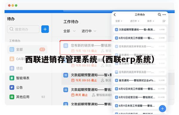 西联进销存管理系统（西联erp系统）