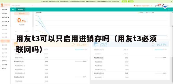 用友t3可以只启用进销存吗（用友t3必须联网吗）