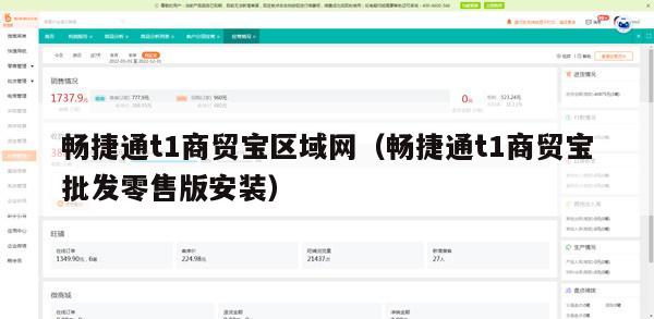 畅捷通t1商贸宝区域网（畅捷通t1商贸宝批发零售版安装）