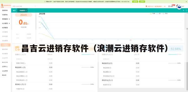 昌吉云进销存软件（浪潮云进销存软件）