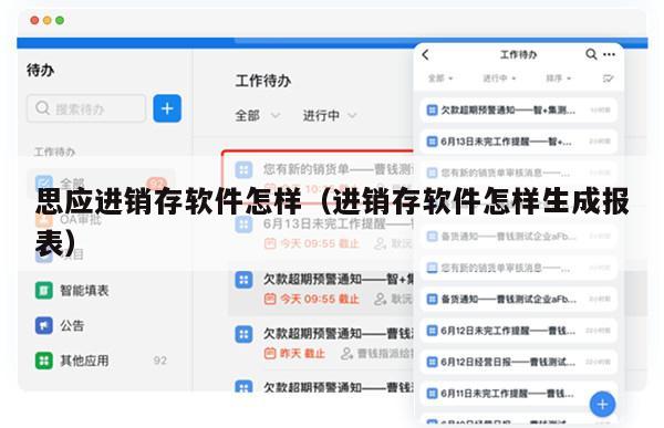 思应进销存软件怎样（进销存软件怎样生成报表）