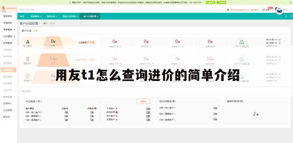 用友t1怎么查询进价的简单介绍