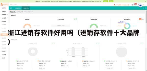 浙江进销存软件好用吗（进销存软件十大品牌）