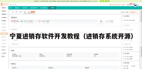 宁夏进销存软件开发教程（进销存系统开源）