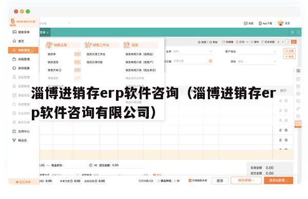 淄博进销存erp软件咨询（淄博进销存erp软件咨询有限公司）