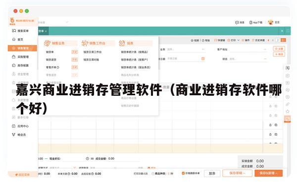 嘉兴商业进销存管理软件（商业进销存软件哪个好）