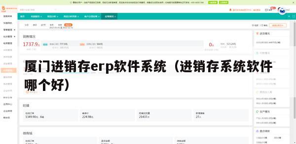 厦门进销存erp软件系统（进销存系统软件哪个好）