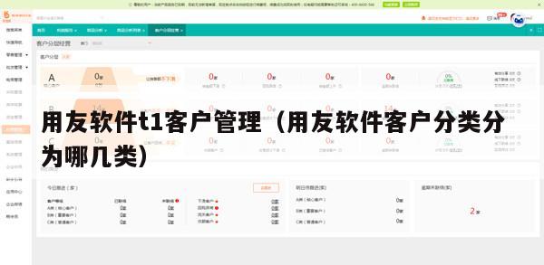 用友软件t1客户管理（用友软件客户分类分为哪几类）