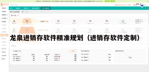 龙泉进销存软件精准规划（进销存软件定制）