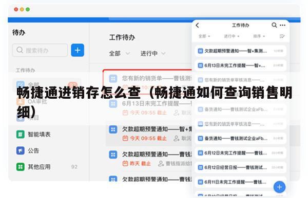 畅捷通进销存怎么查（畅捷通如何查询销售明细）