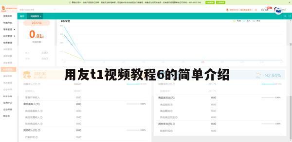 用友t1视频教程6的简单介绍