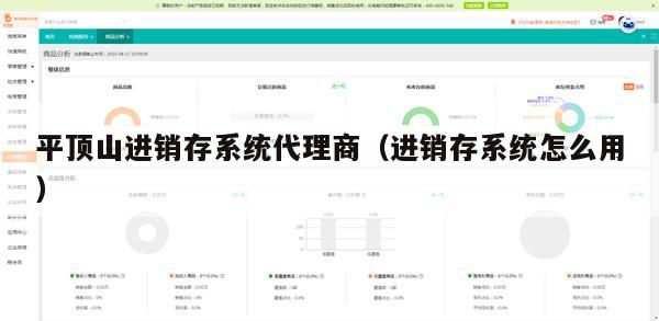 平顶山进销存系统代理商（进销存系统怎么用）