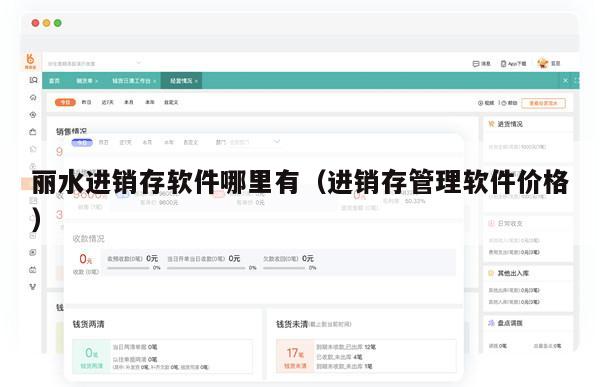 丽水进销存软件哪里有（进销存管理软件价格）