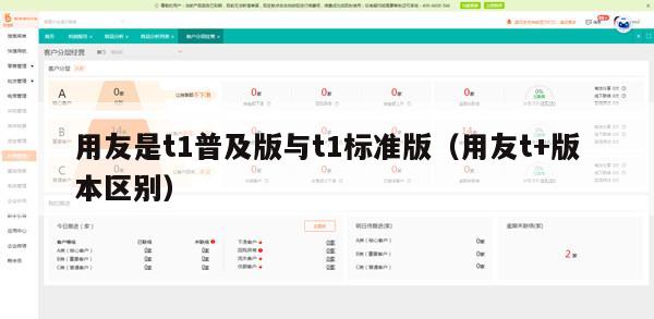 用友是t1普及版与t1标准版（用友t+版本区别）