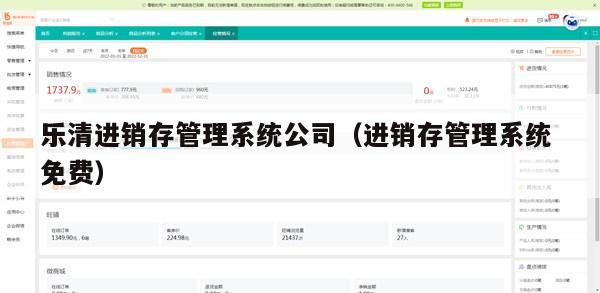 乐清进销存管理系统公司（进销存管理系统 免费）