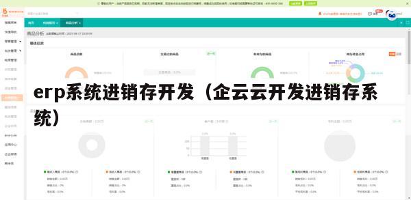 erp系统进销存开发（企云云开发进销存系统）