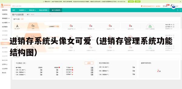 进销存系统头像女可爱（进销存管理系统功能结构图）