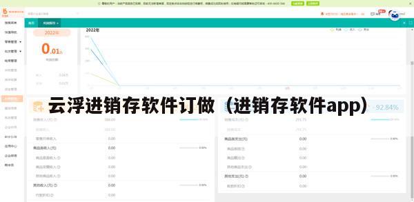 云浮进销存软件订做（进销存软件app）