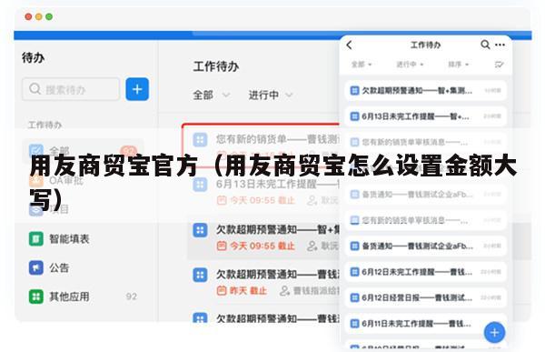用友商贸宝官方（用友商贸宝怎么设置金额大写）