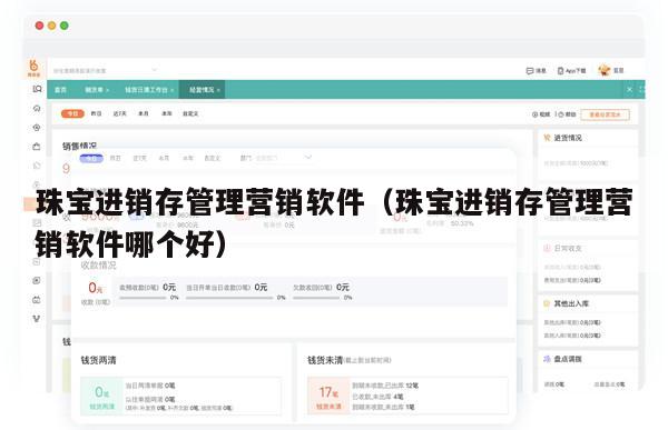 珠宝进销存管理营销软件（珠宝进销存管理营销软件哪个好）