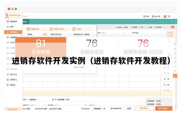 进销存软件开发实例（进销存软件开发教程）