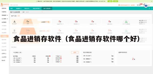 食品进销存软件（食品进销存软件哪个好）