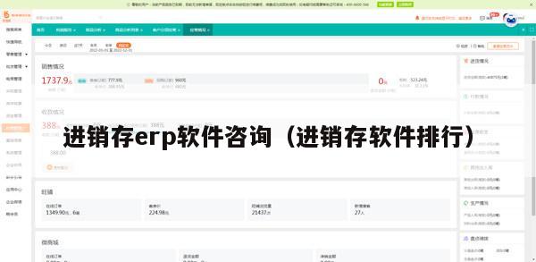 进销存erp软件咨询（进销存软件排行）