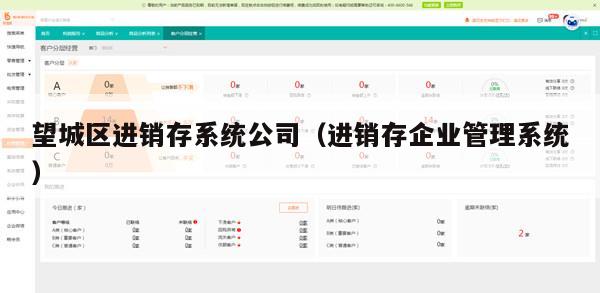 望城区进销存系统公司（进销存企业管理系统）