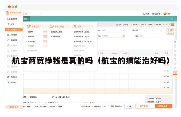 航宝商贸挣钱是真的吗（航宝的病能治好吗）