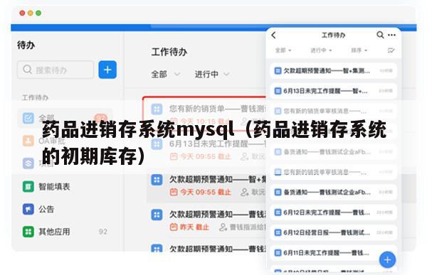 药品进销存系统mysql（药品进销存系统的初期库存）