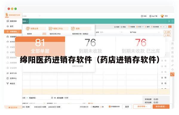 绵阳医药进销存软件（药店进销存软件）