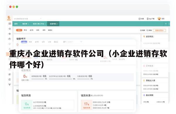 重庆小企业进销存软件公司（小企业进销存软件哪个好）