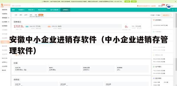 安徽中小企业进销存软件（中小企业进销存管理软件）