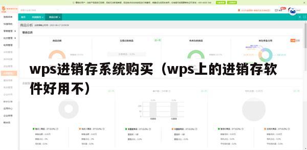 wps进销存系统购买（wps上的进销存软件好用不）