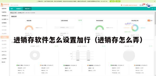 进销存软件怎么设置加行（进销存怎么弄）