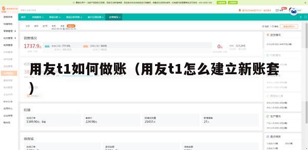 用友t1如何做账（用友t1怎么建立新账套）