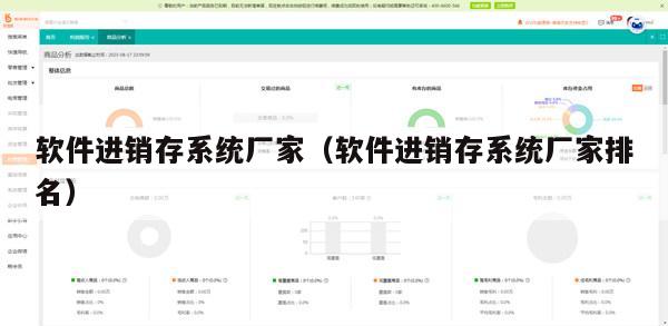 软件进销存系统厂家（软件进销存系统厂家排名）