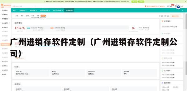 广州进销存软件定制（广州进销存软件定制公司）