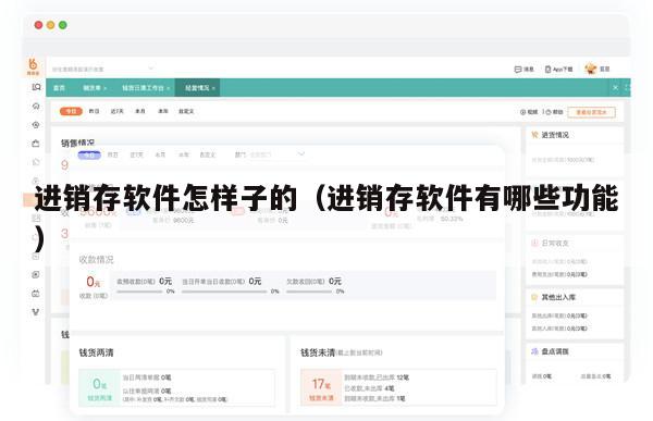 进销存软件怎样子的（进销存软件有哪些功能）