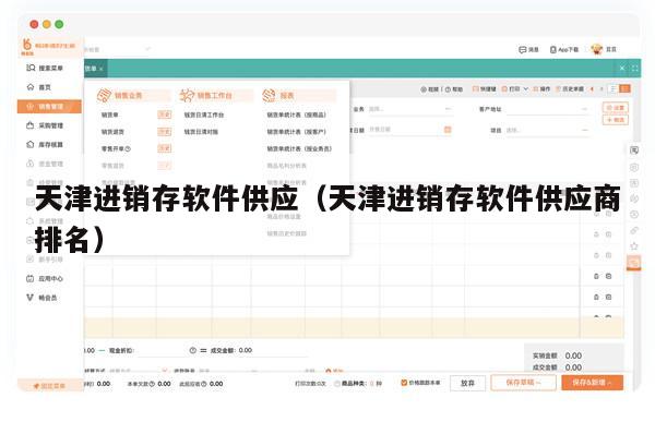 天津进销存软件供应（天津进销存软件供应商排名）