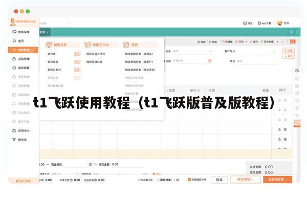 t1飞跃使用教程（t1飞跃版普及版教程）