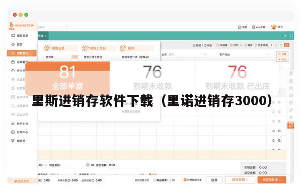 里斯进销存软件下载（里诺进销存3000）