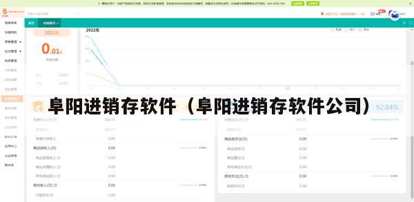阜阳进销存软件（阜阳进销存软件公司）