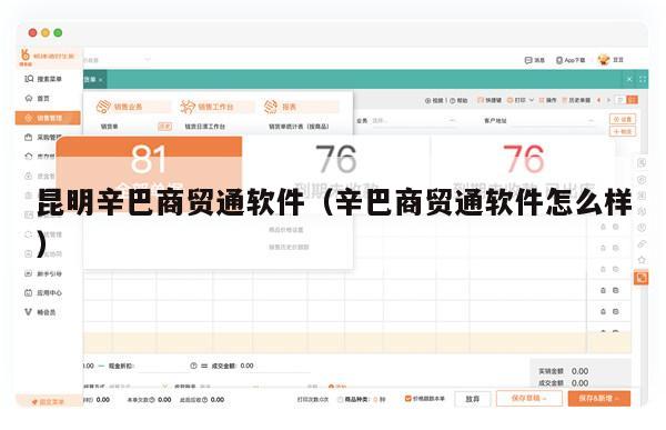 昆明辛巴商贸通软件（辛巴商贸通软件怎么样）