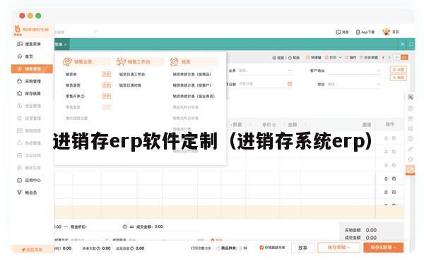 进销存erp软件定制（进销存系统erp）