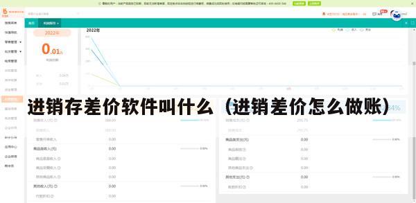 进销存差价软件叫什么（进销差价怎么做账）