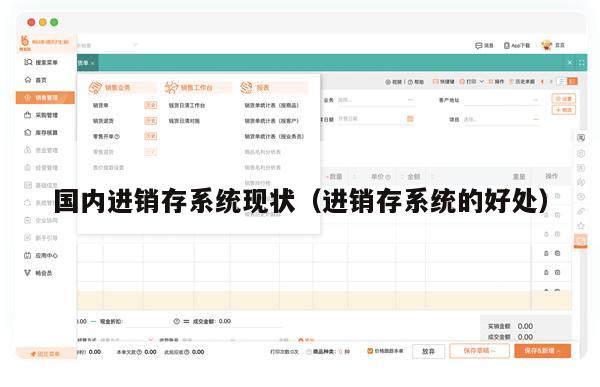 国内进销存系统现状（进销存系统的好处）