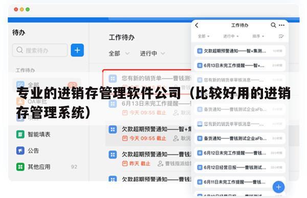 专业的进销存管理软件公司（比较好用的进销存管理系统）